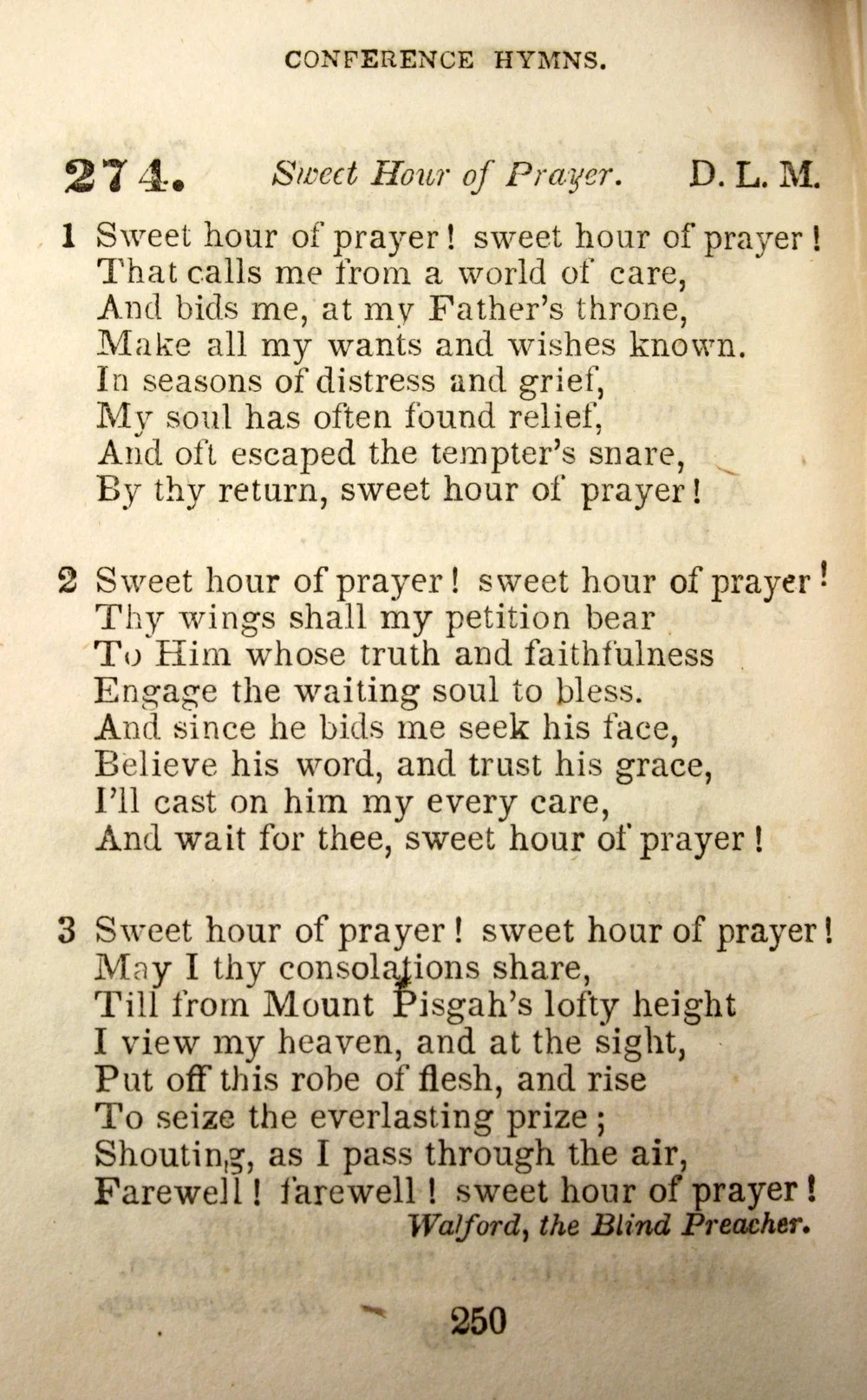 From The Editing Room Floor: Sweet Hour of&nbsp;Prayer